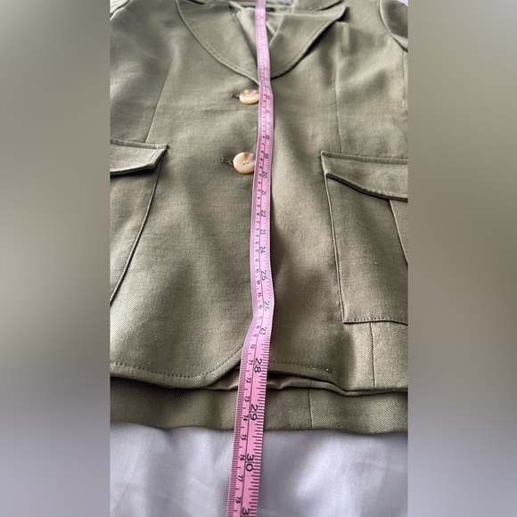 NEW ELIE TAHARI KHAKI BLAZER WOMEN’s - Picture 10 of 12